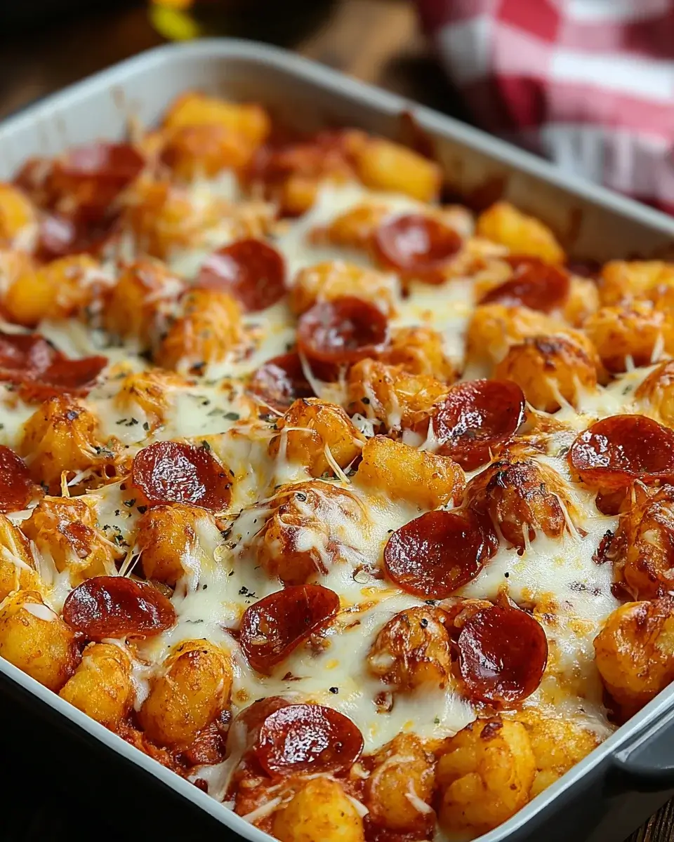 Cheesy Pizza Tot Casserole: A Family Favorite Recipe!