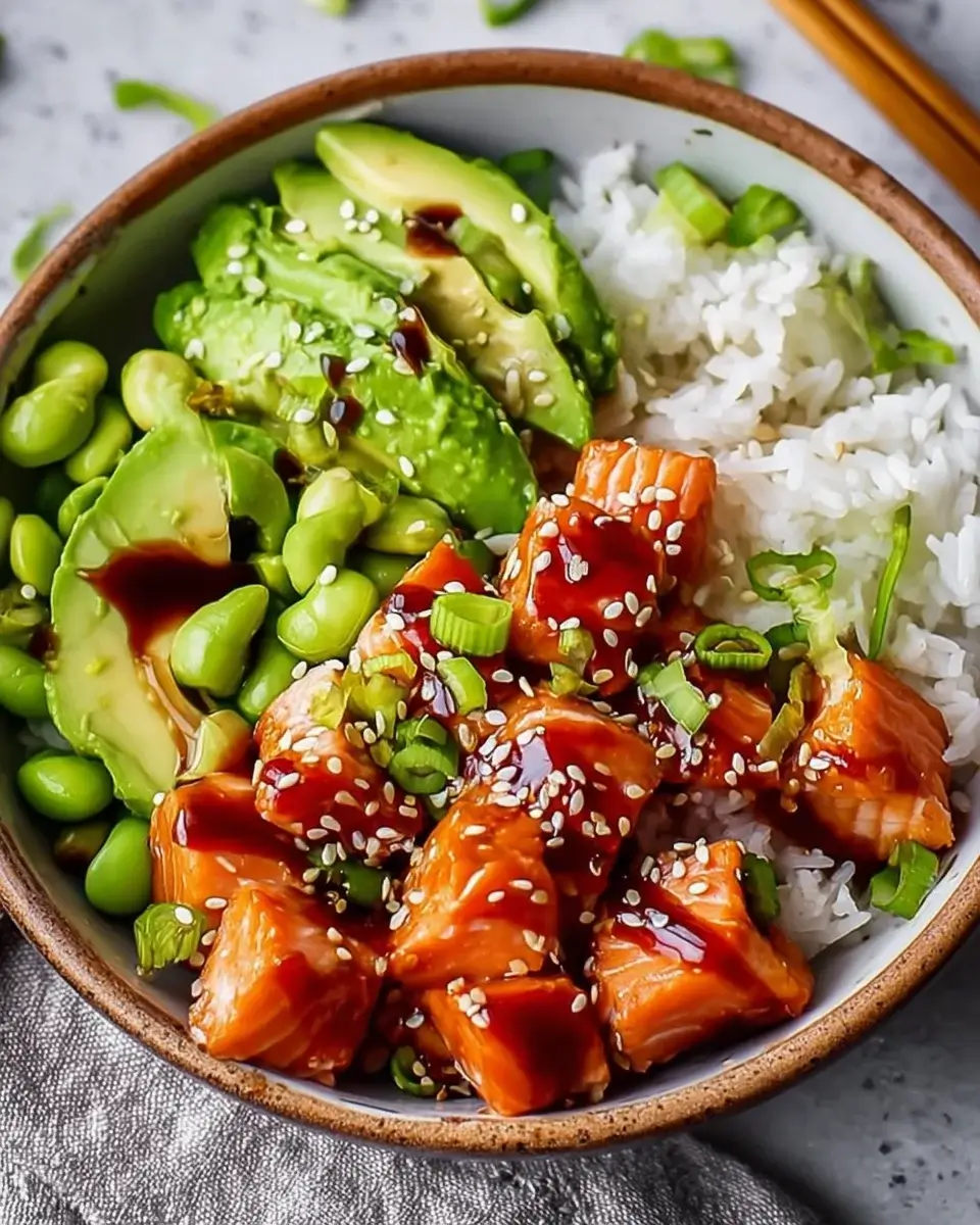 Honey Sriracha Salmon Bowls: A Flavorful Dinner Delight