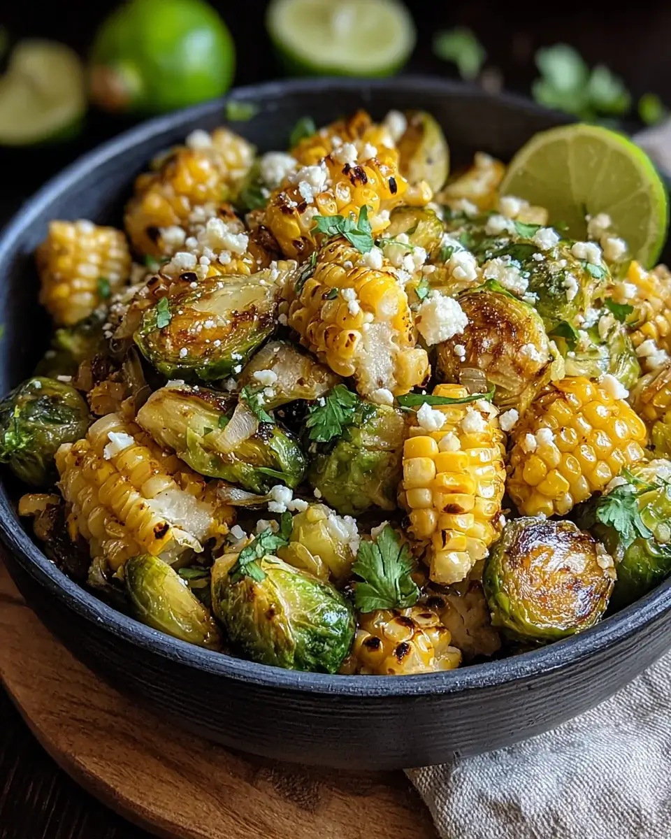 Mexican Street Corn Brussels Sprouts: A Flavorful Twist!