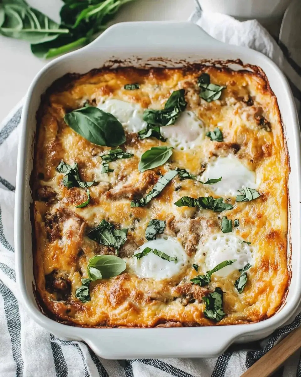 Savory Turkey and Egg Breakfast Casserole is a must-try!