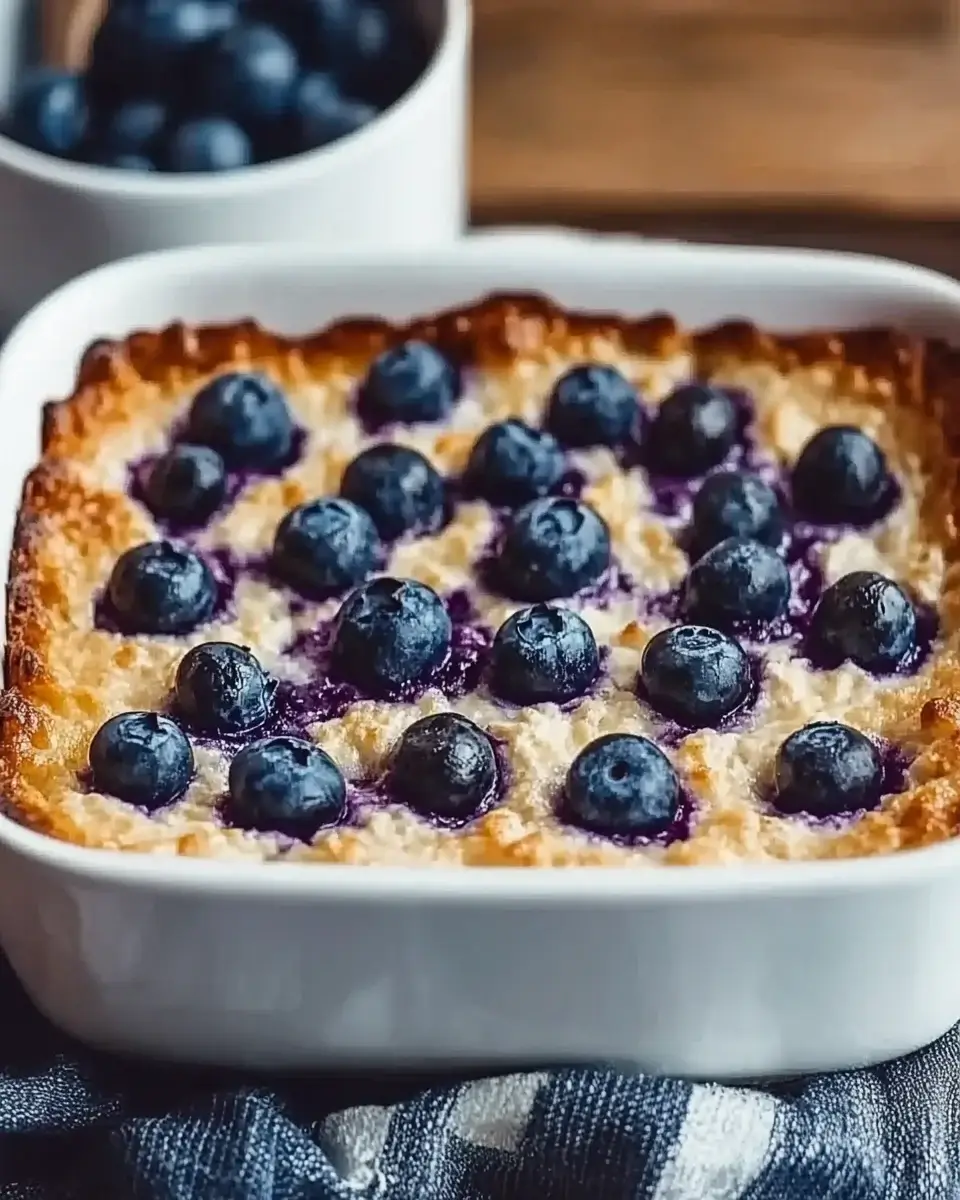 Blueberry Cottage Cheese Breakfast Bake for Delightful Mornings