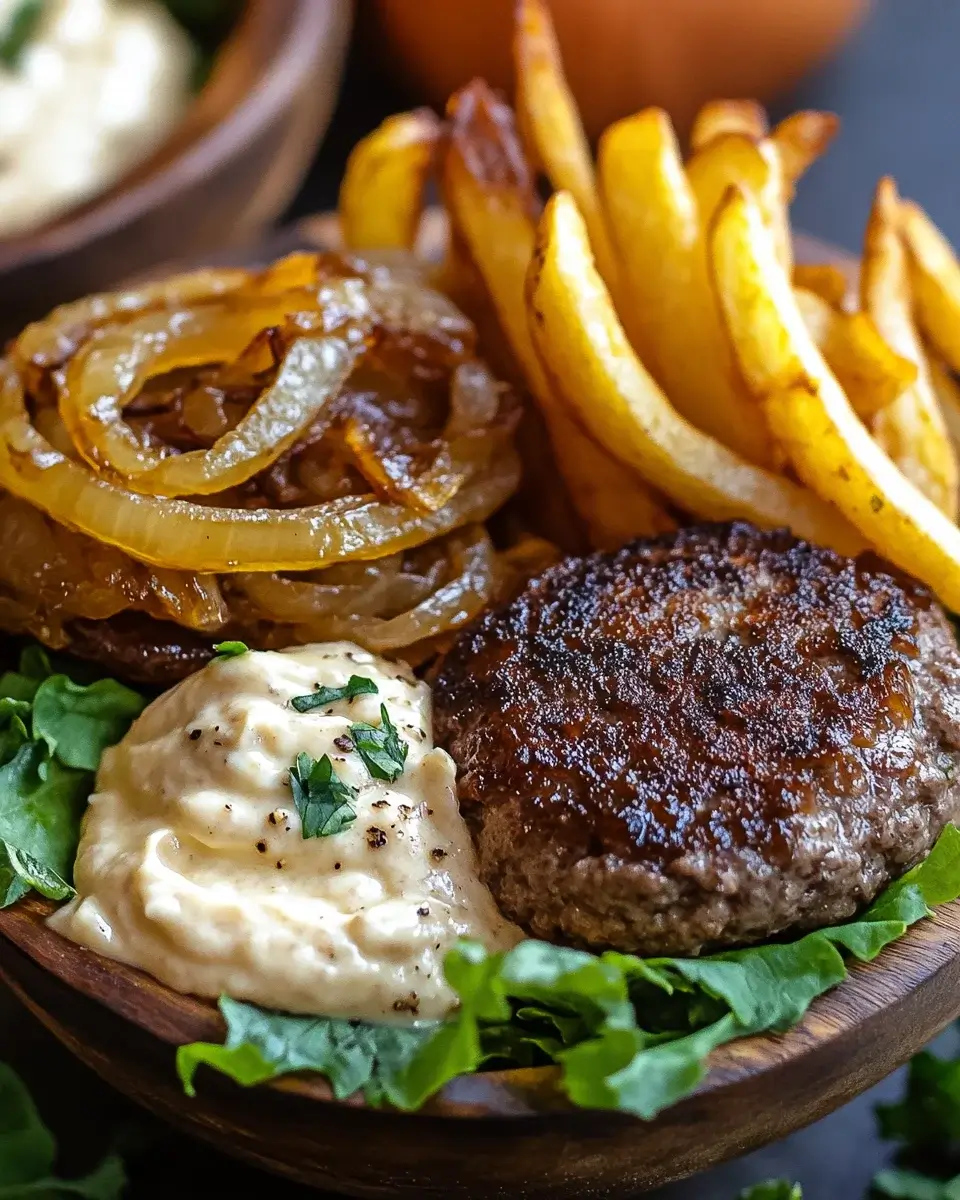 Burger Bowls with Caramelized Onion Aioli: A Flavorful Delight!