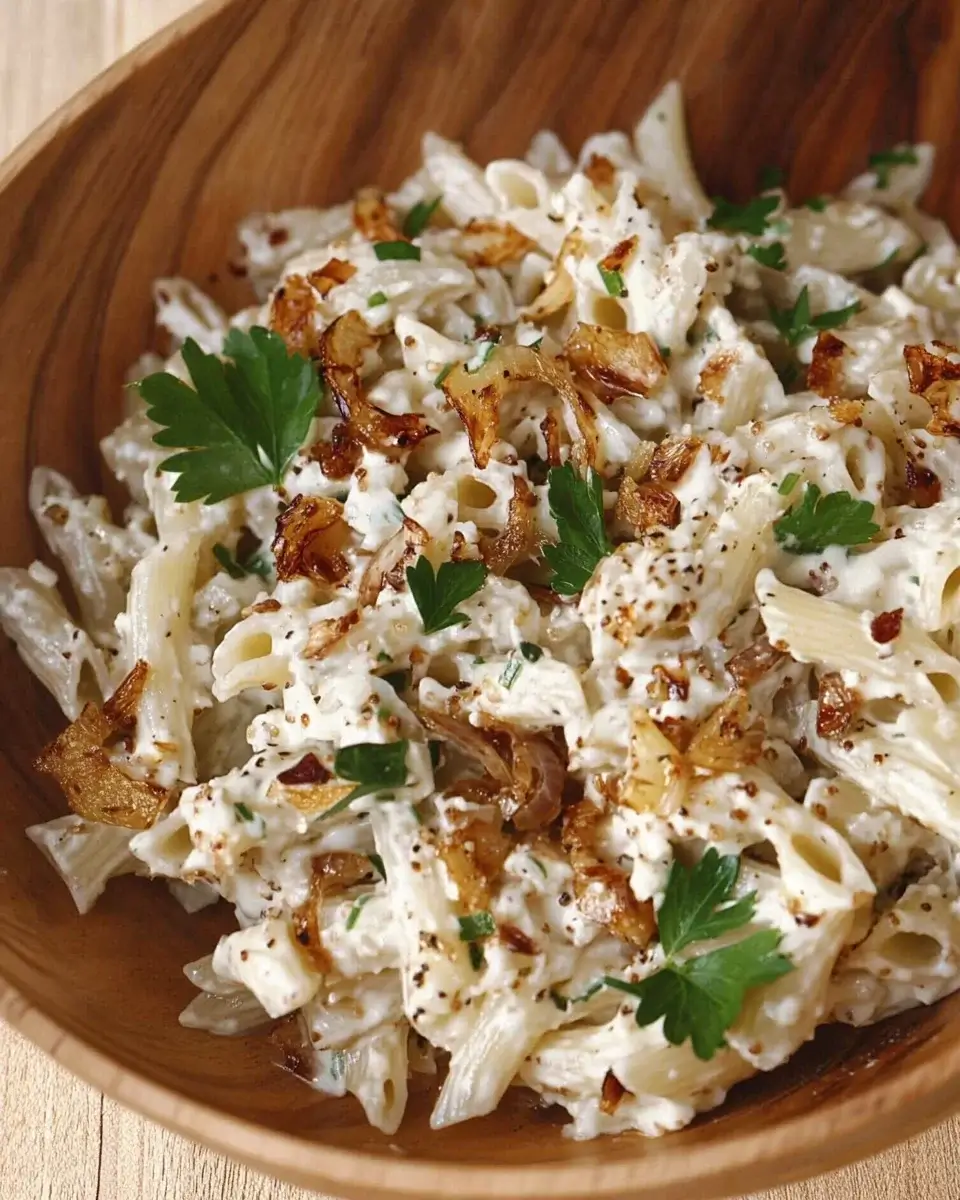 French Onion Pasta Salad: A Creamy, Flavorful Delight!