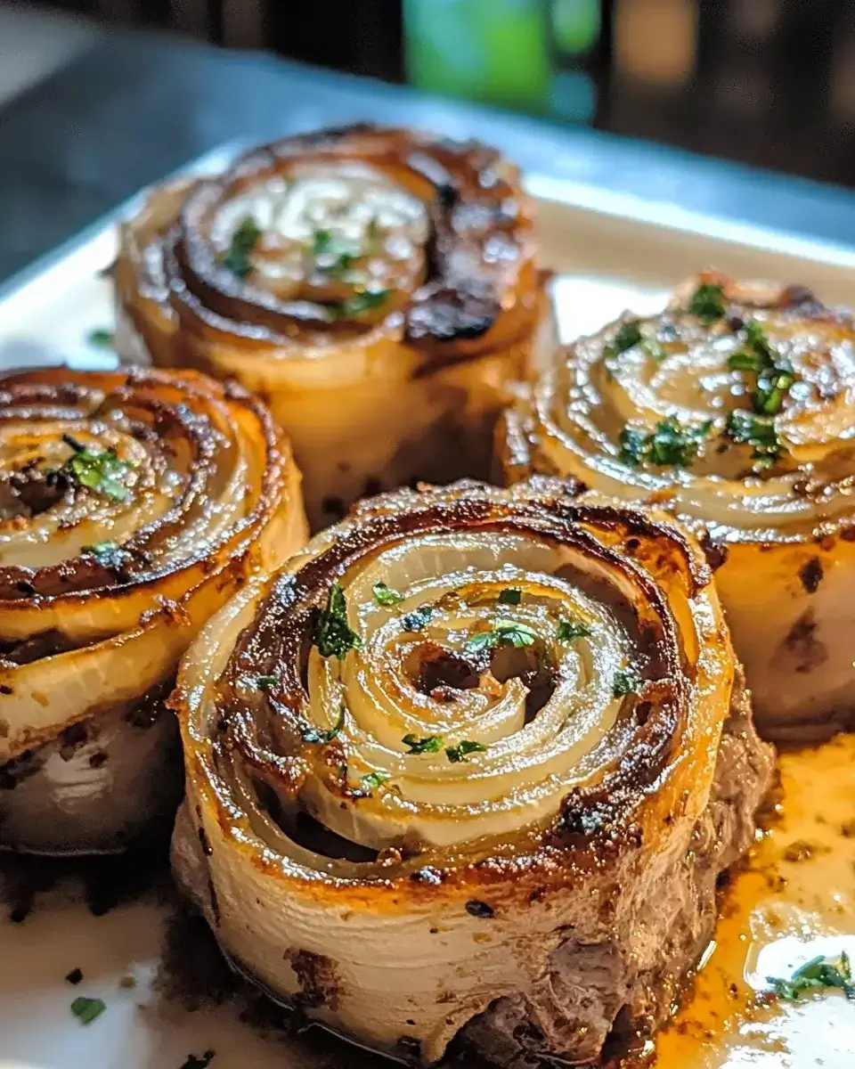 French Onion Steak Pinwheels: A Flavorful Delight!