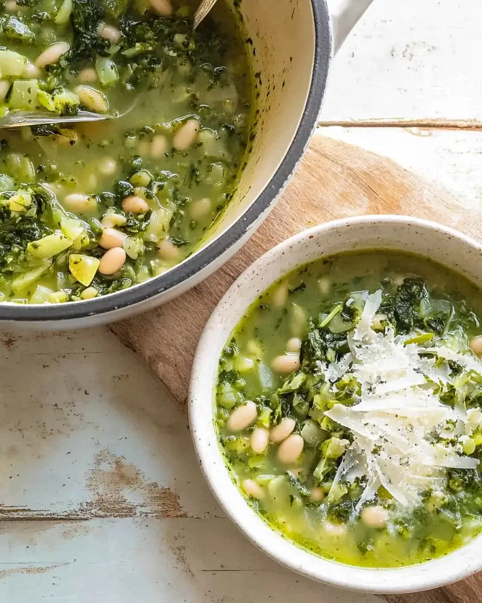 Green Minestrone with Pesto and White Beans Recipe Unveiled!