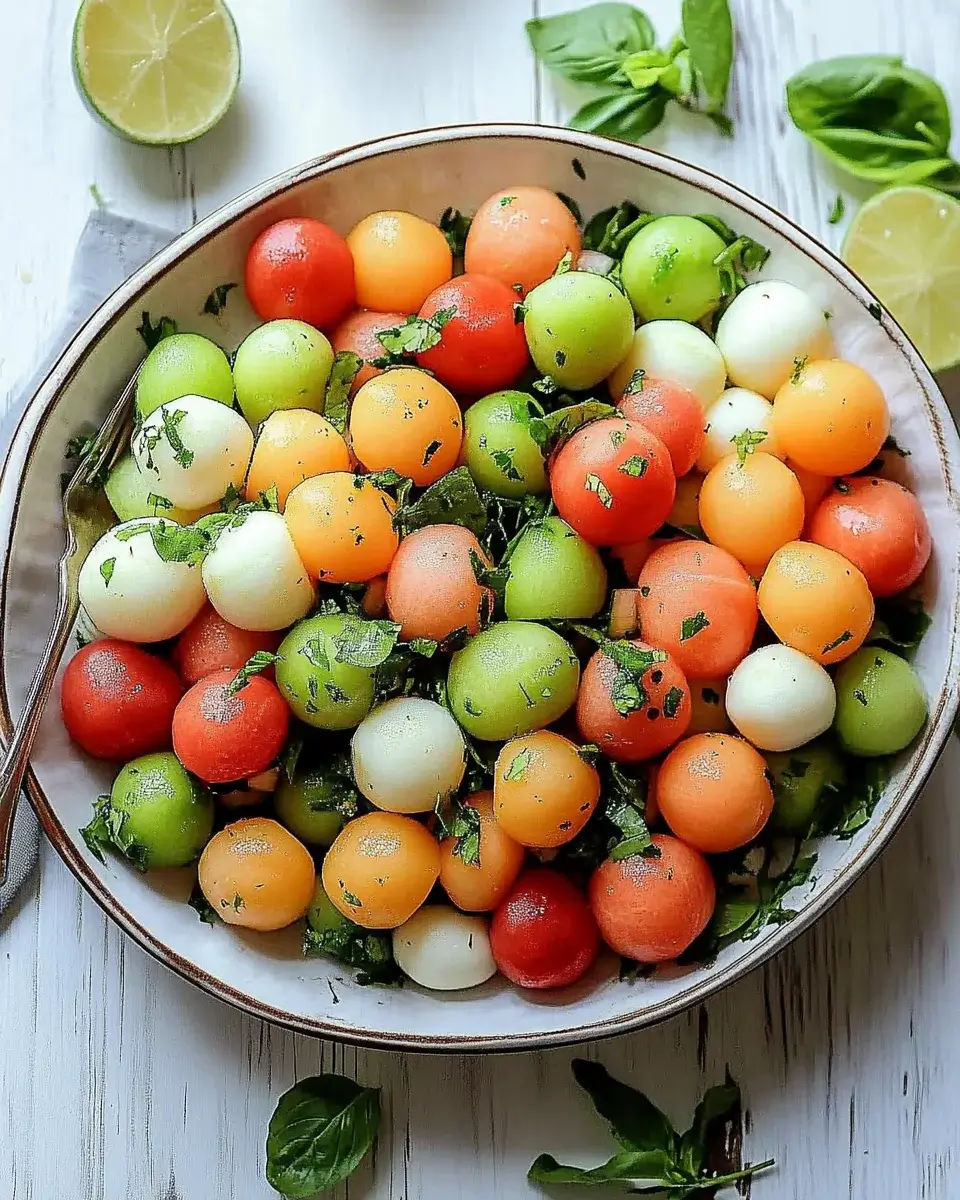 Melon Salad with Hot Honey Lime Dressing: A Refreshing Delight