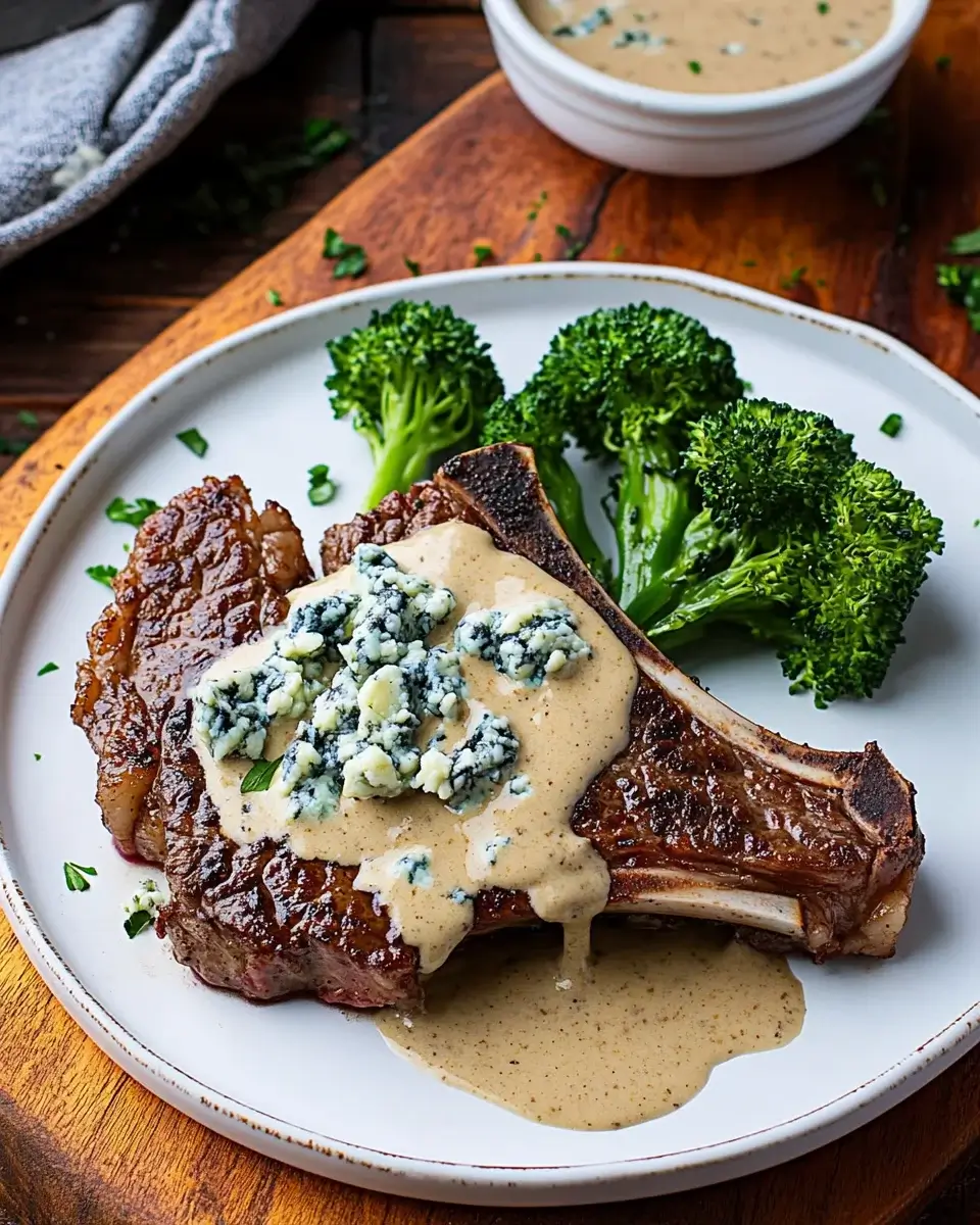 Pan-Seared Steak with Blue Cheese Sauce for Dinner Bliss