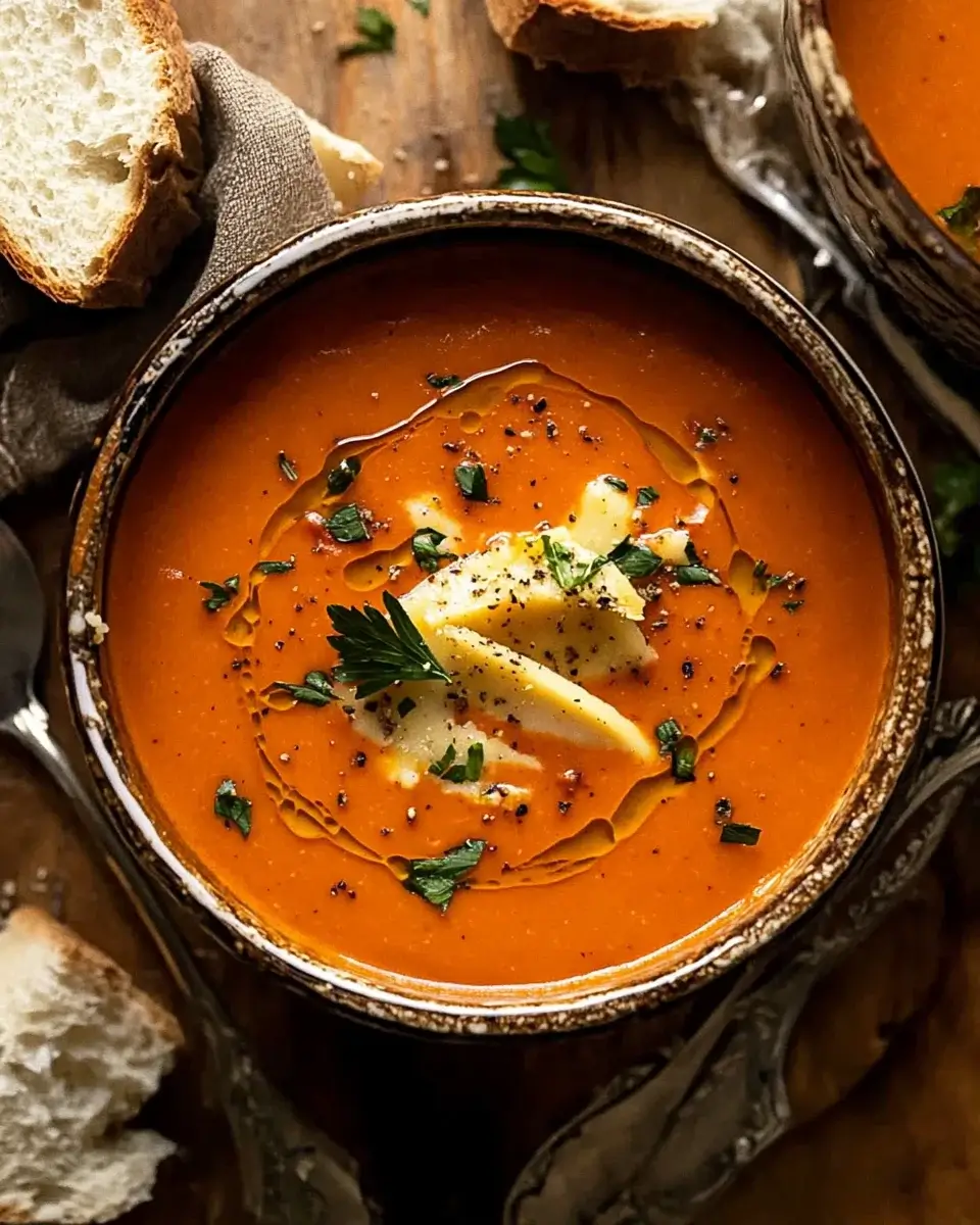 Roasted Red Pepper and Gouda Soup: Discover this rich delight!