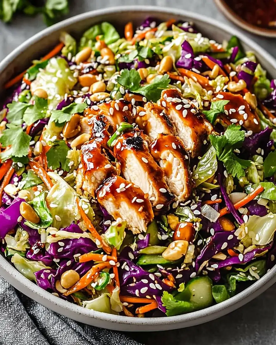 Sesame Chicken Cabbage Crunch Salad: A Fresh Delight!