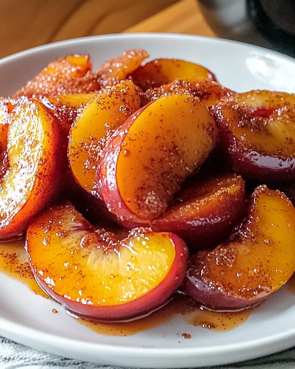 Air-Fried Cinnamon Peaches: A Delightful Treat Awaits!