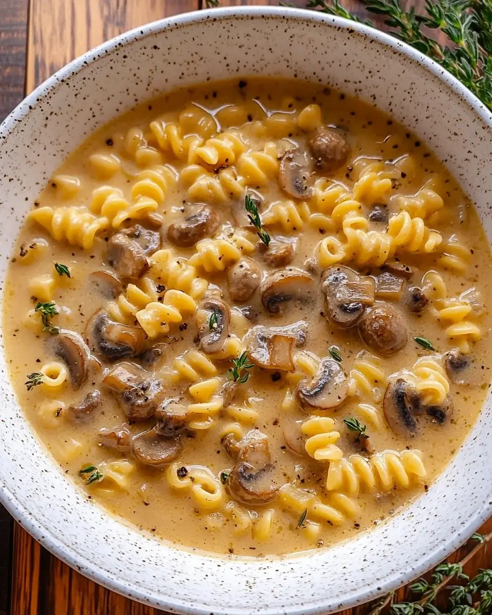 Creamy Mushroom Pasta Soup: A Cozy Recipe Delight!