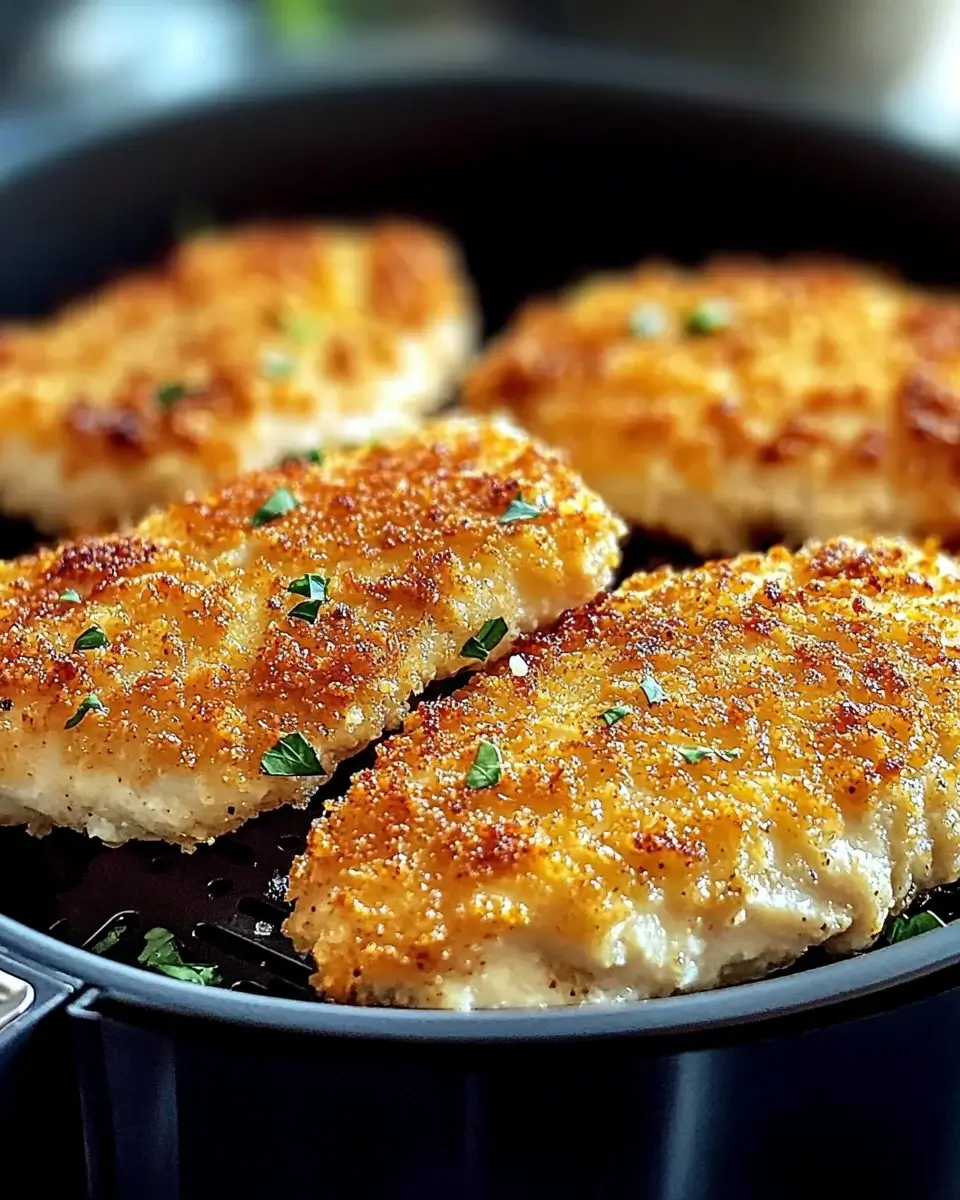 Crispy Air Fryer Parmesan-Crusted Chicken is Irresistible!