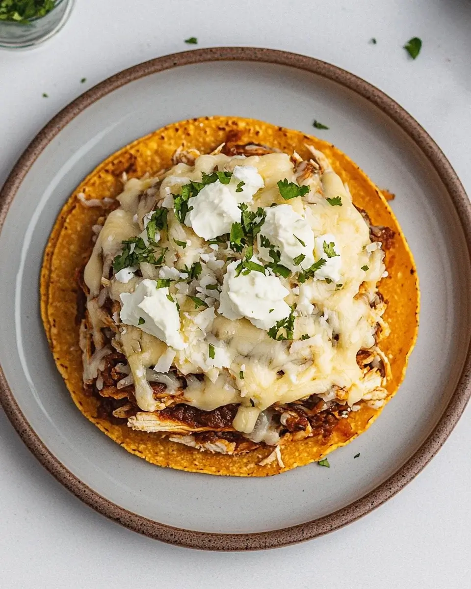 Crunchy Chicken Tostada Stacks Make Perfect Dinner Delight!
