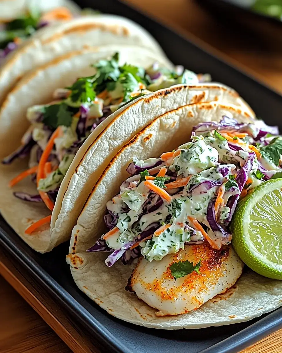 Fish Tacos with Cilantro Lime Slaw: A Flavorful Delight!
