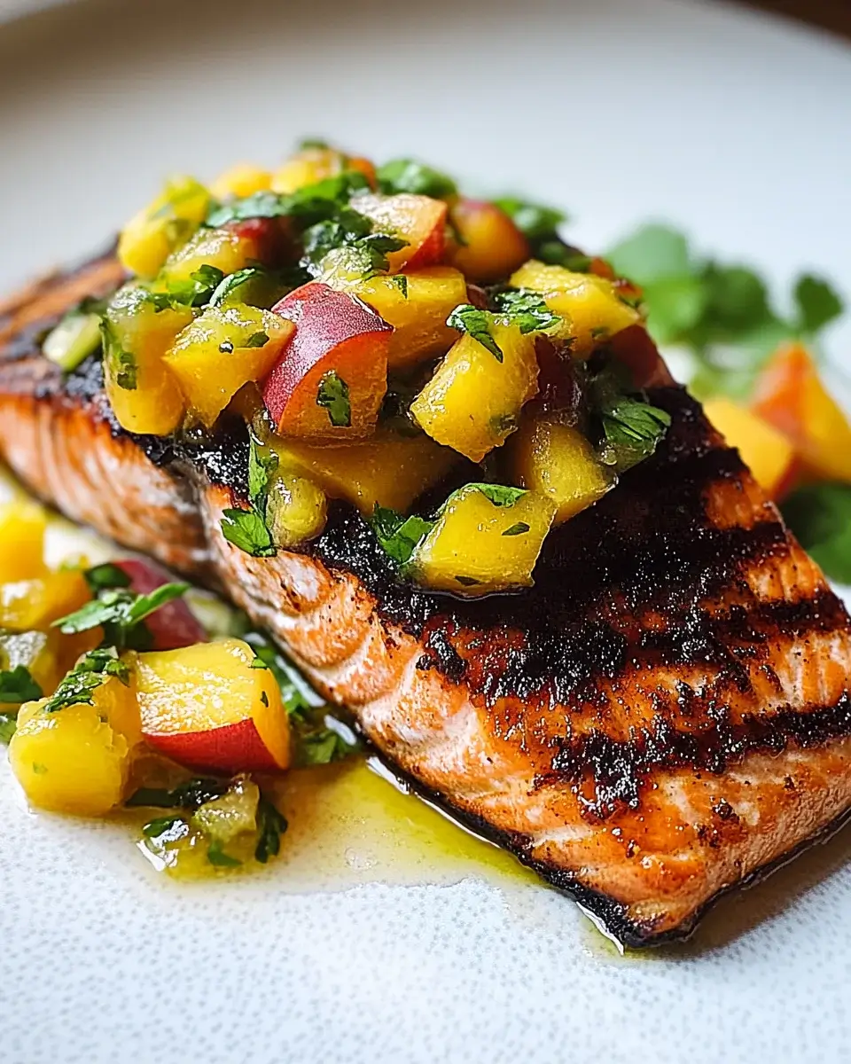 Grilled Salmon with Peach Salsa: A Fresh Flavor Boost!