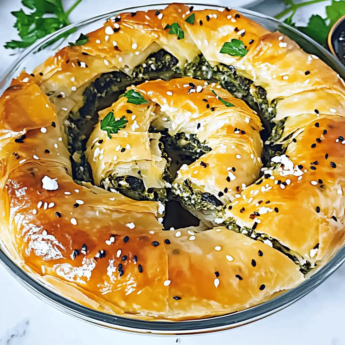 Flaky Spanakopita Spiral: A Crispy Greek Delight at Home