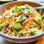 Vibrant Shredded Thai Salad with Avocado