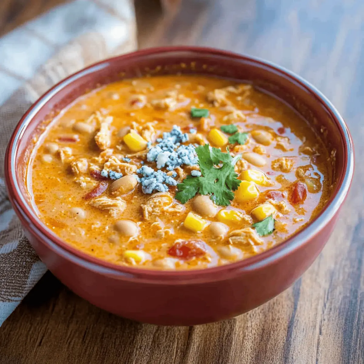 Creamy Slow Cooker Buffalo Chicken Chili for Cozy Nights