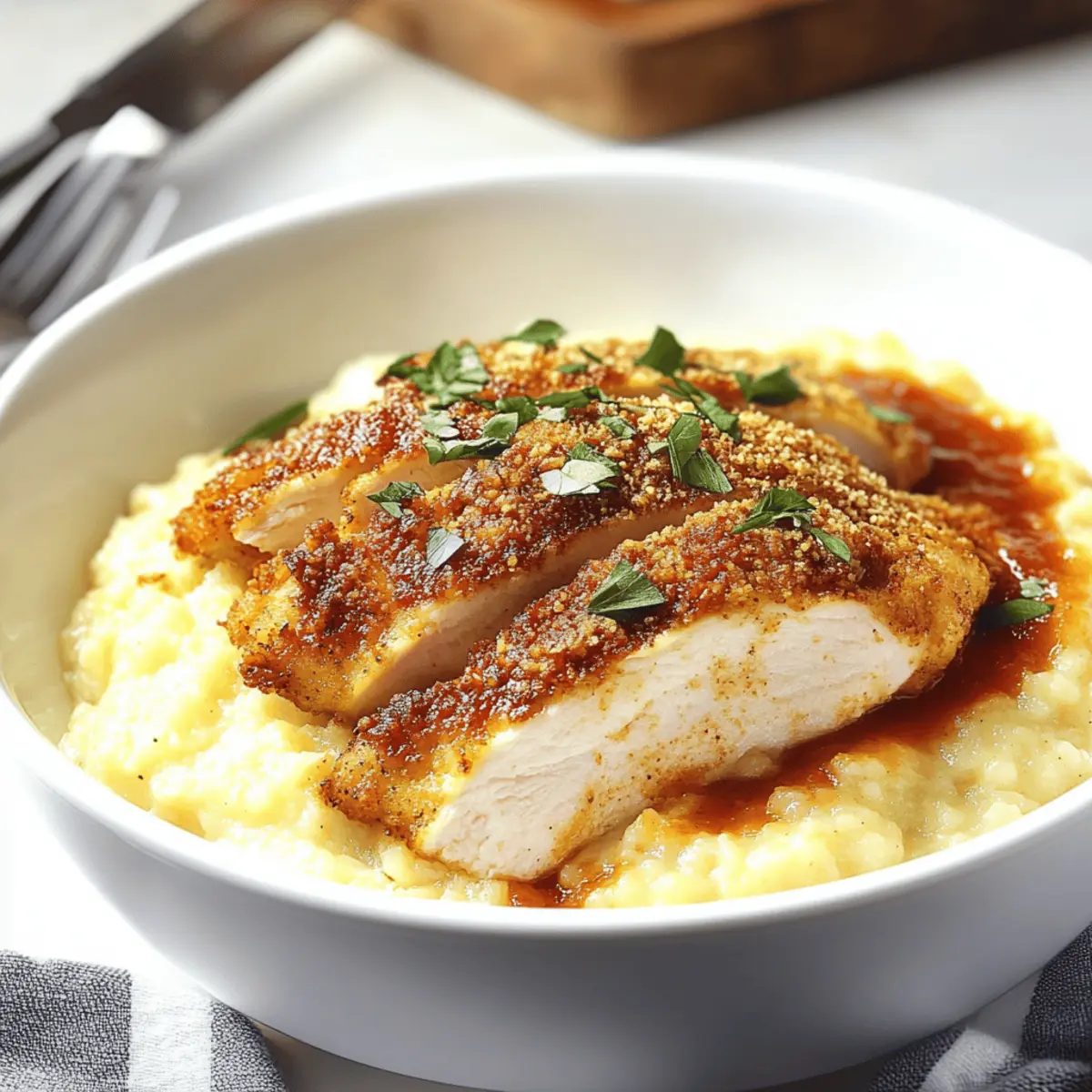 Cajun Chicken and Cheesy Grits for Ultimate Comfort Food