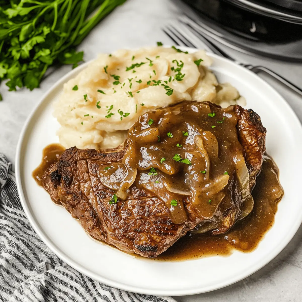 Melt-in-Your-Mouth Ribeye Steak in Crockpot Magic