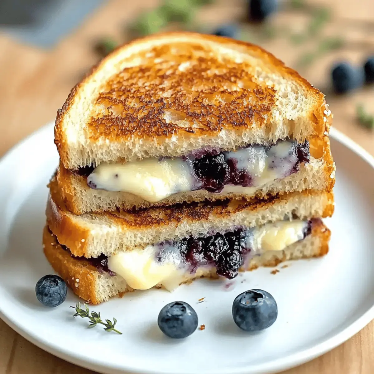 Crispy Blueberry Grilled Cheese: A Sweet-Savory Twist