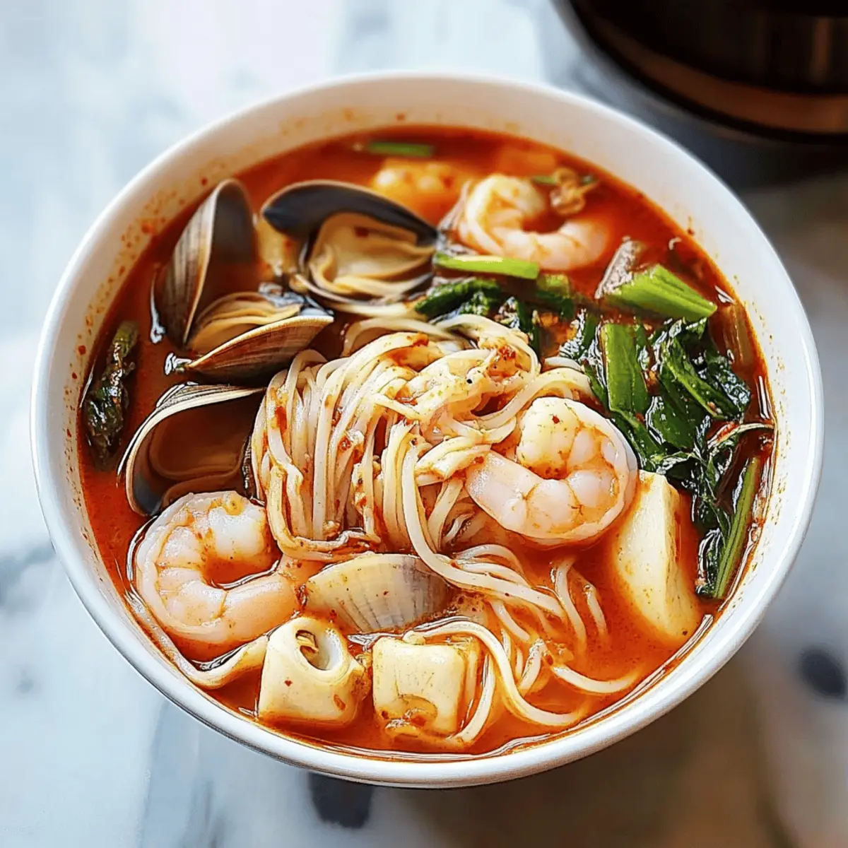 Spicy Jjamppong: Cozy Korean Seafood Noodle Soup Recipe