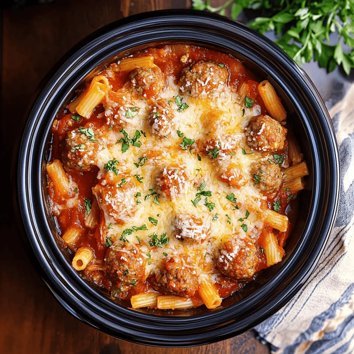 Savory Slow Cooker Meatball Casserole for Cozy Nights