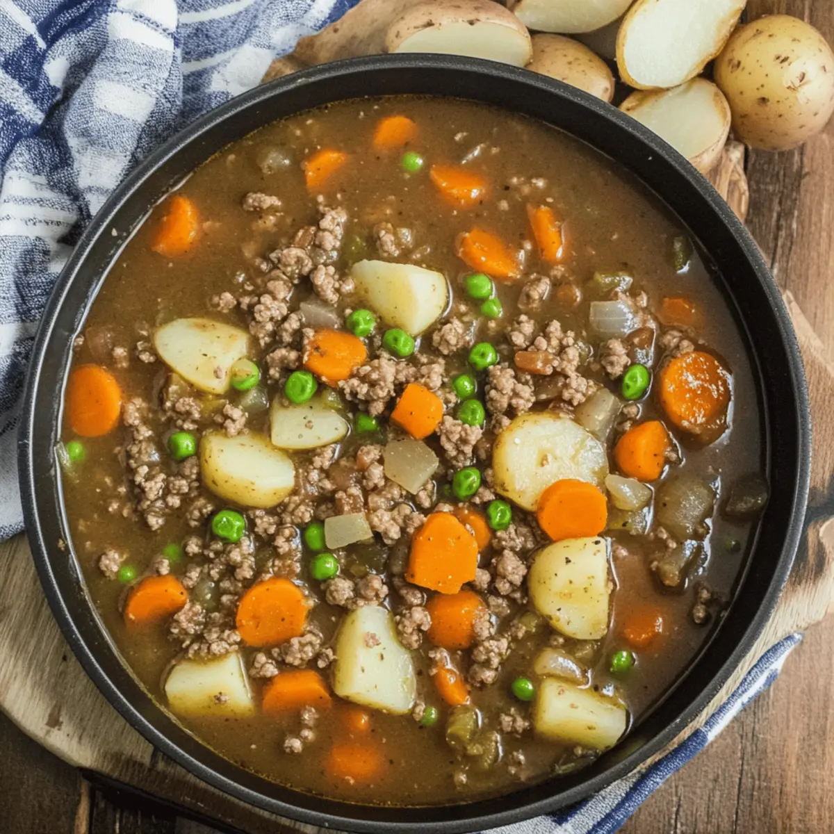 Comforting Ground Beef Stew for Cozy Family Dinners
