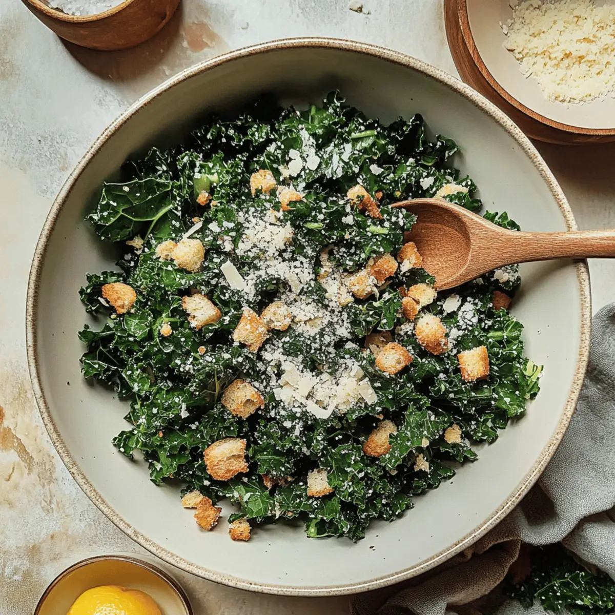 Refreshing Lemony Parmesan Kale Salad for Summer Bliss