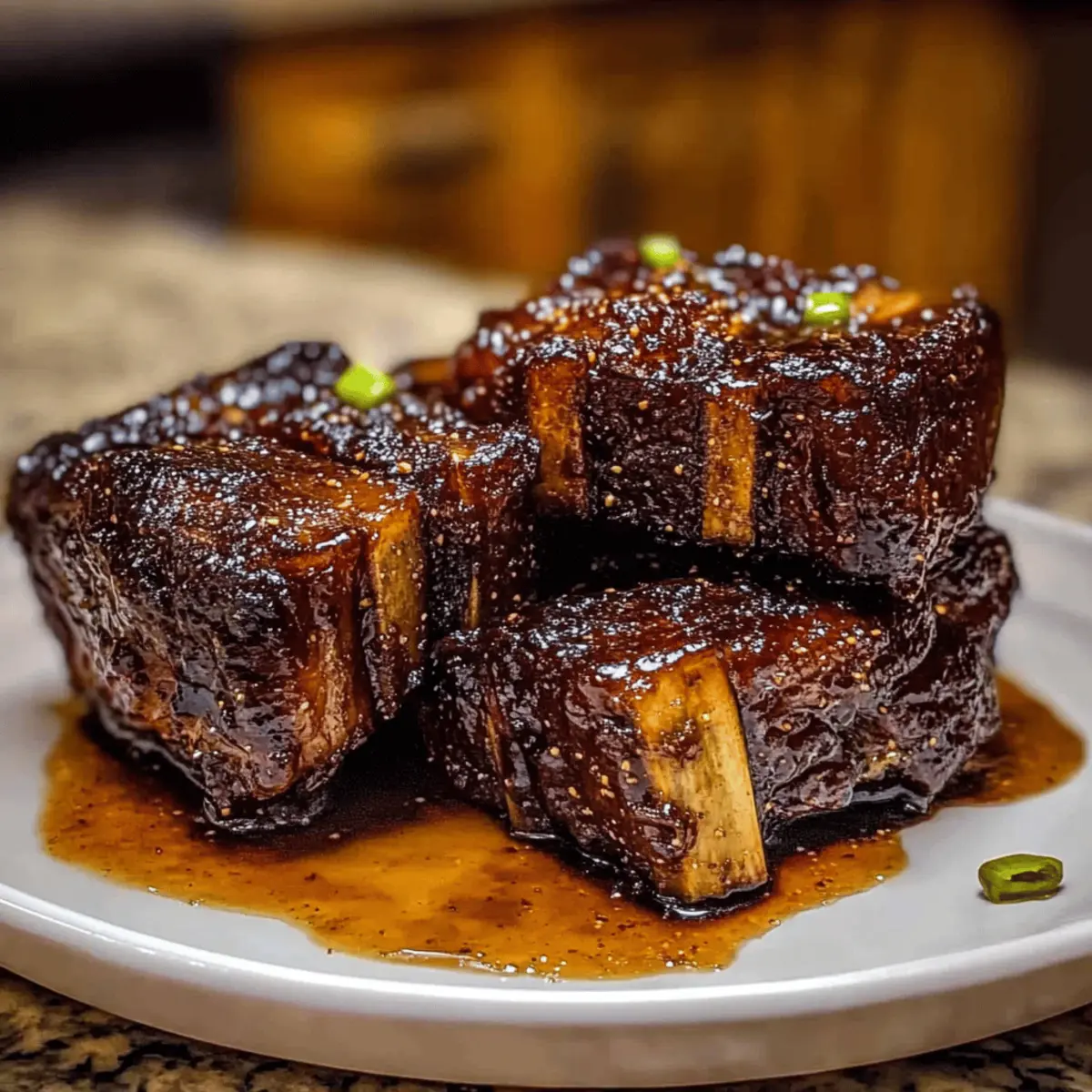 Caramelized Slow Roast Asian Beef Short Rib