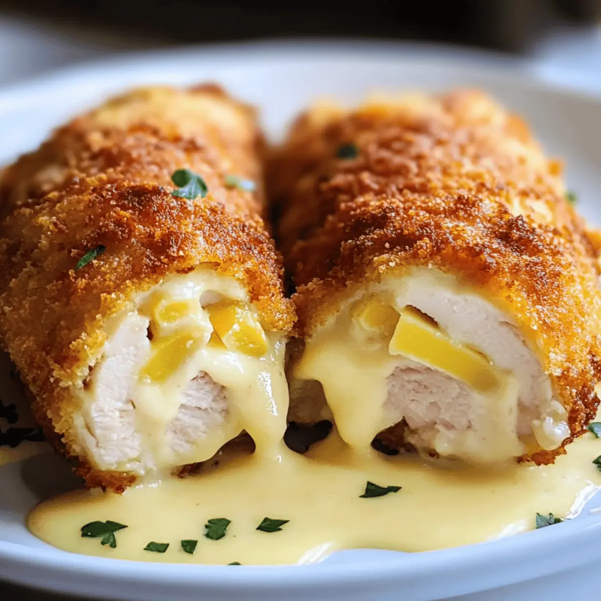 Mouthwatering Chicken Cordon Bleu with Swiss Cheese Sauce