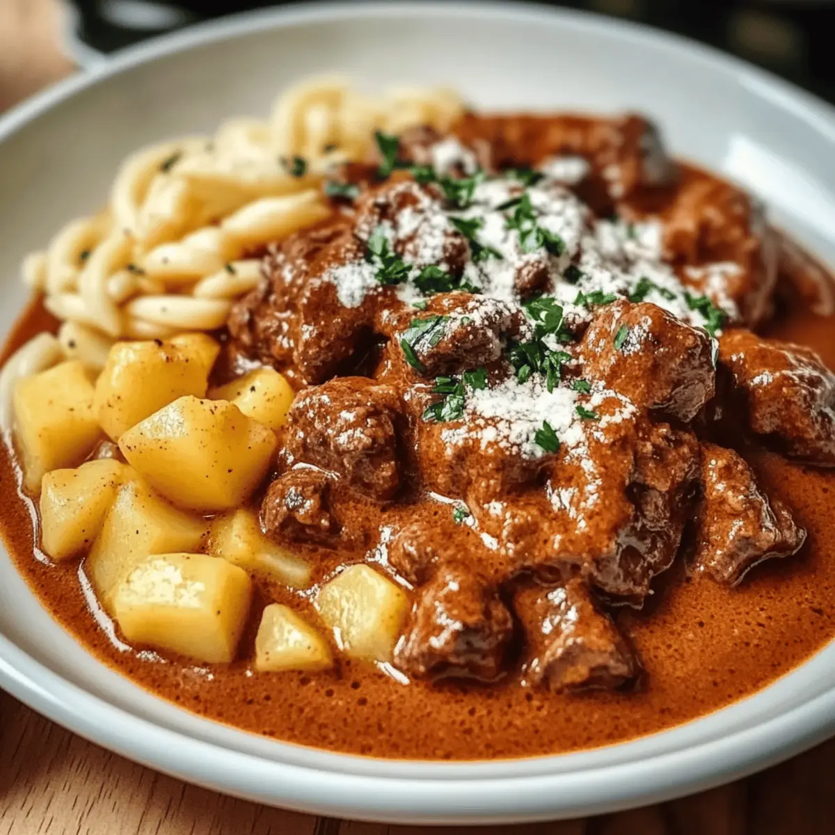 Creamy German Goulash: Cozy Comfort Food for Chilly Nights