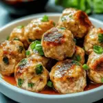 Easy Thai Baked Chicken Meatballs