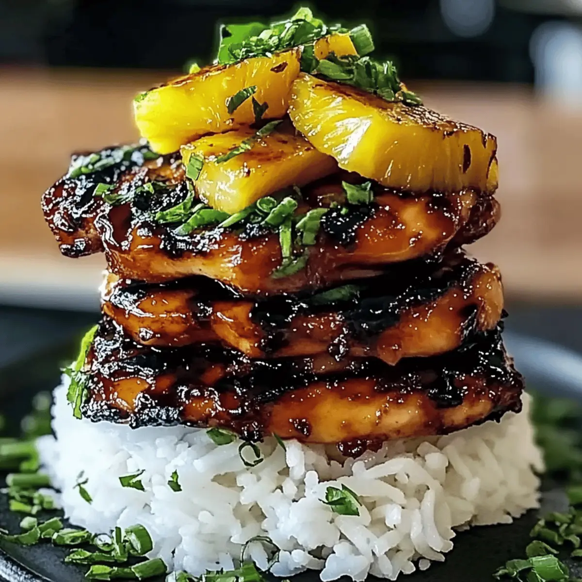 Hawaiian Huli Huli Chicken Stack: A Flavorful Island Escape