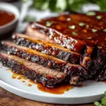Juicy Brisket with Rich Homemade Barbecue Sauce