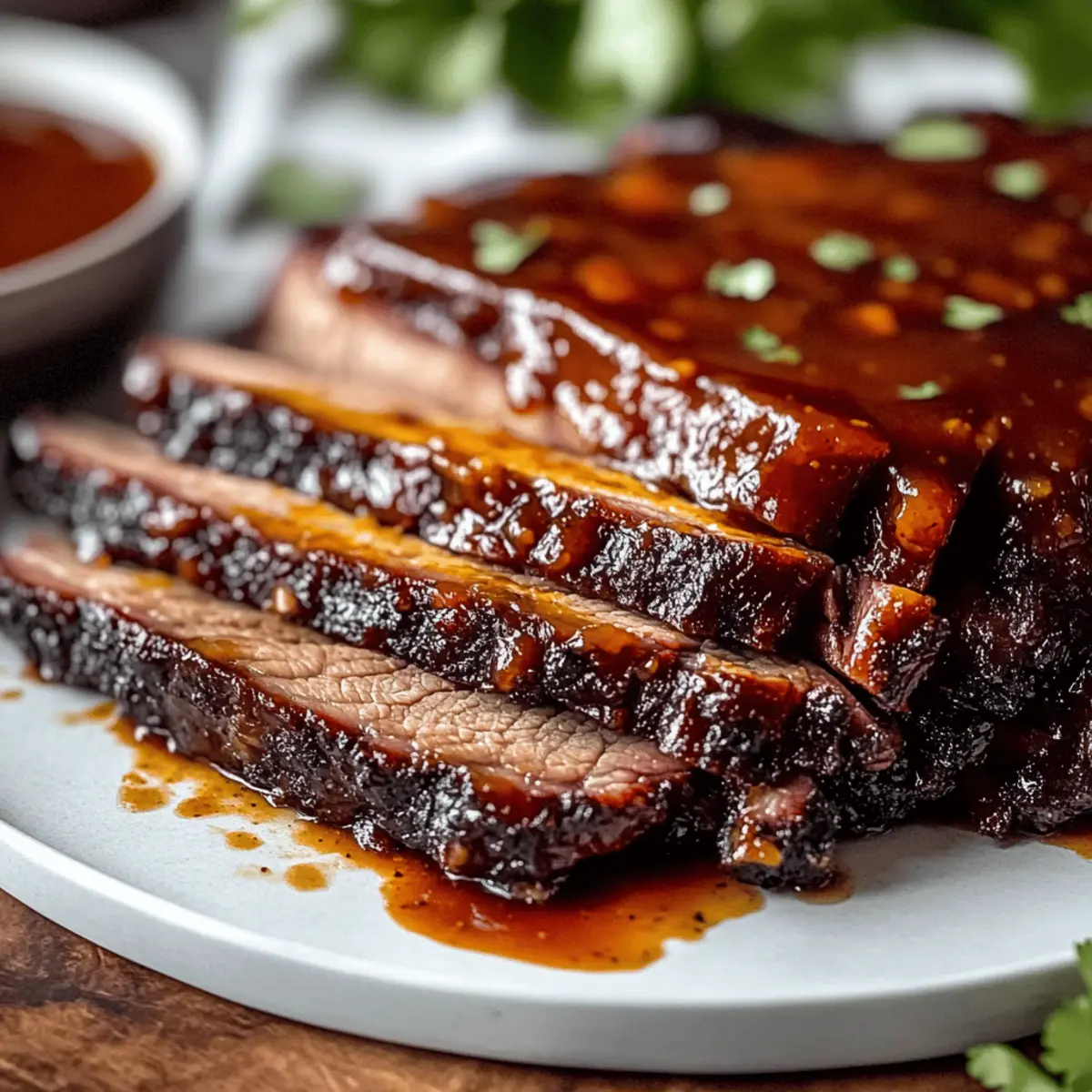 Savory Juicy Brisket with Rich Homemade Barbecue Sauce