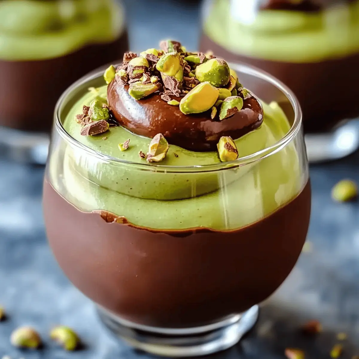 Decadent Pistachio Mousse with Chocolate Ganache Delight