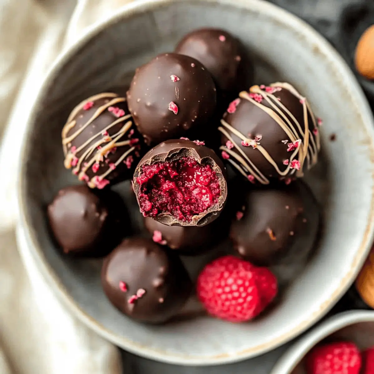 Decadent Raspberry Almond Truffles You Can Guiltlessly Indulge