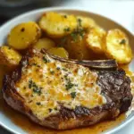 Ribeye Steak with Cheesy Scalloped Potatoes