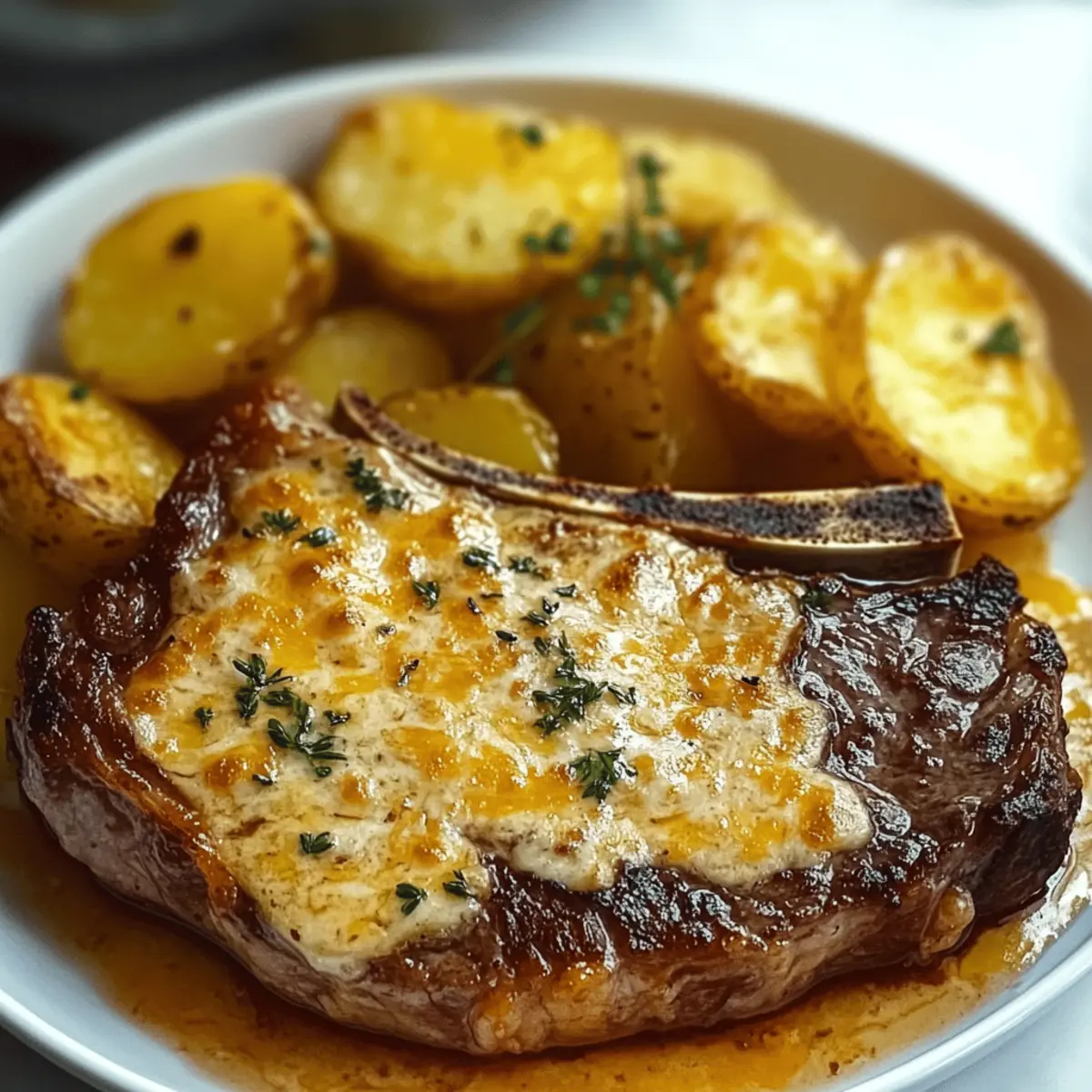 Ribeye Steak with Cheesy Scalloped Potatoes for Ultimate Comfort