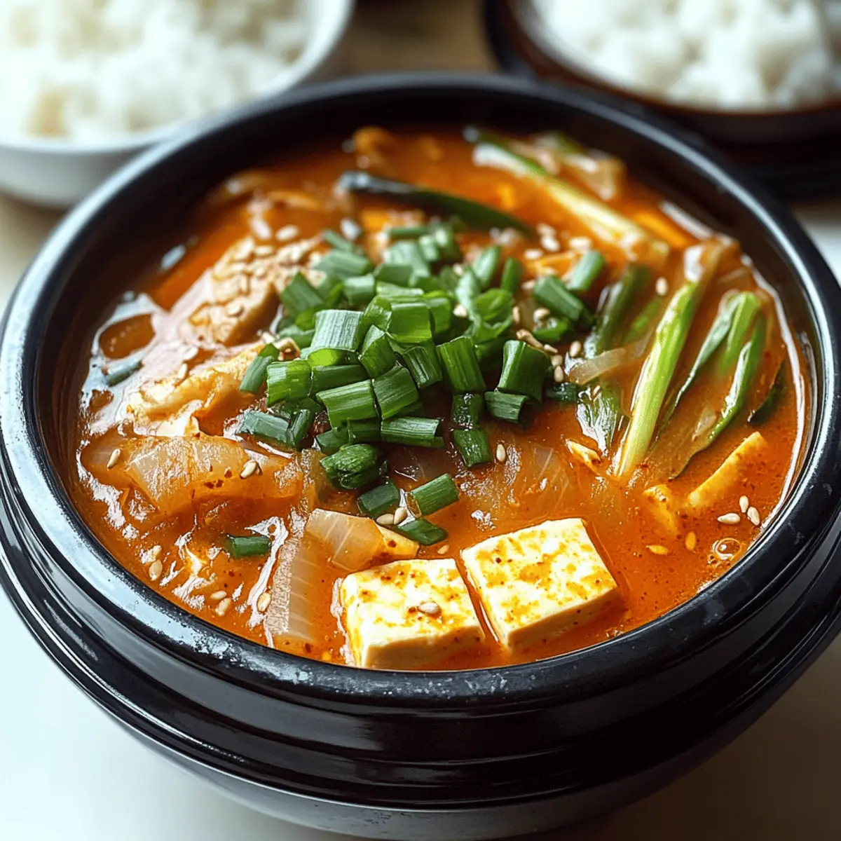 Comforting Vegan Sundubu Jjigae: A Cozy Korean Stew Delight