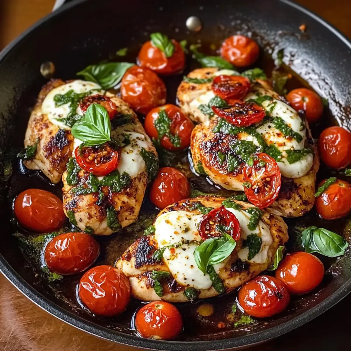 Caprese Chicken Skillet: A Juicy Italian Delight for Busy Nights