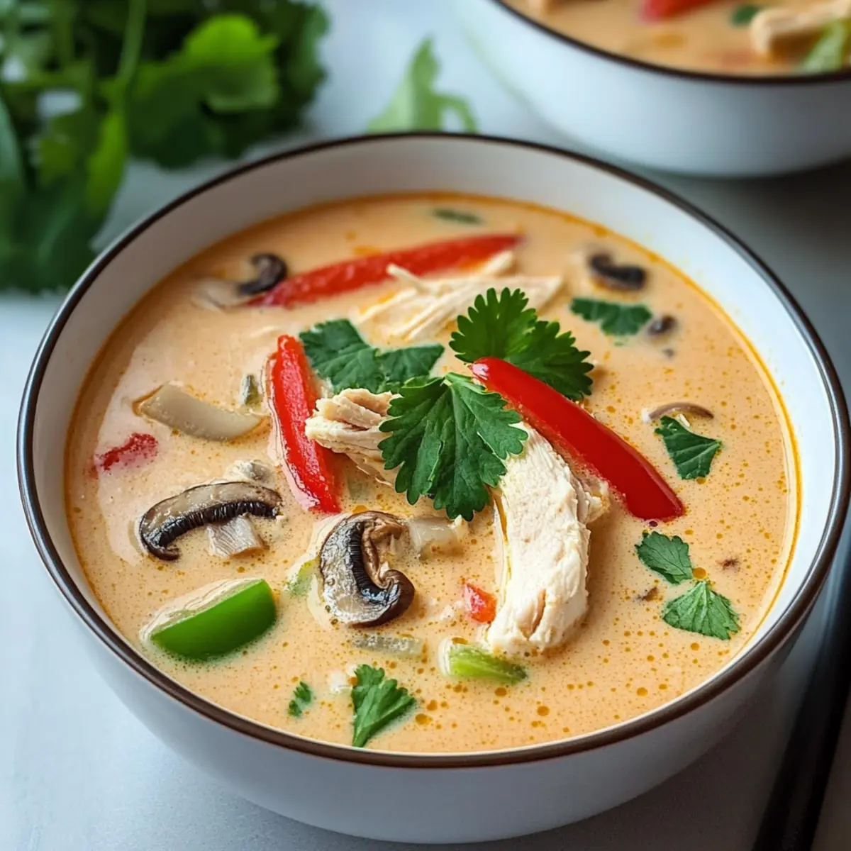 Savor Cozy Thai Coconut Chicken Soup in Your Crockpot
