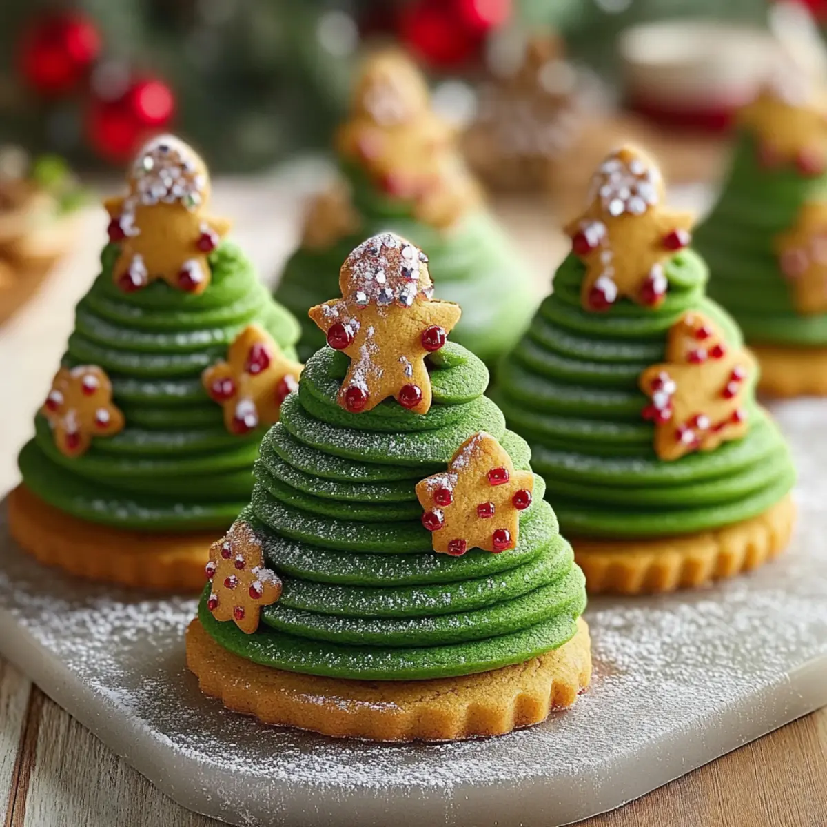 Irresistible Christmas Tree Cookie Stacks for Festive Fun