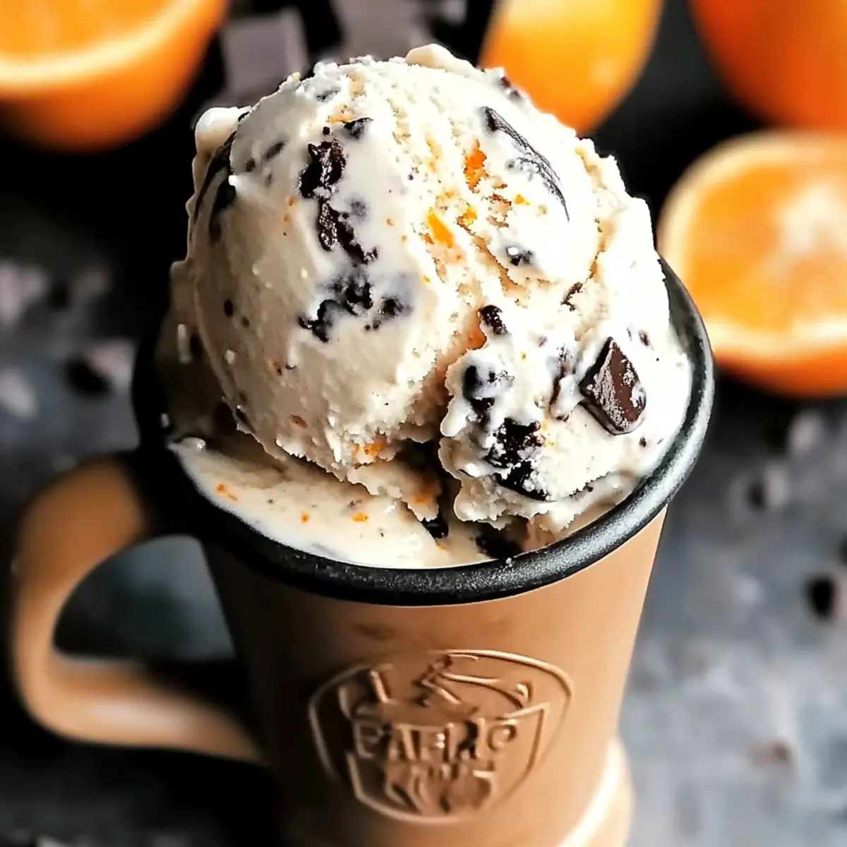 Ice Cream with Chocolate and Orange Bliss: A Dreamy Treat