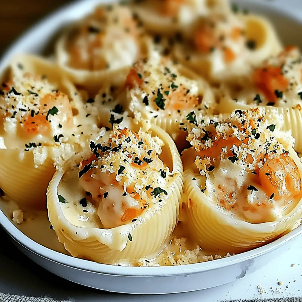 Delicious Creamy Seafood Stuffed Shells for Cozy Nights