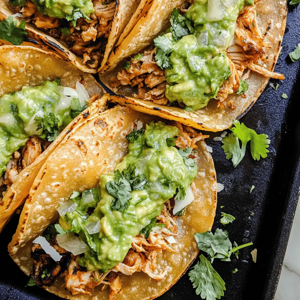Crispy Poblano Chicken Tacos with Zesty Avocado-Jalapeño Salsa