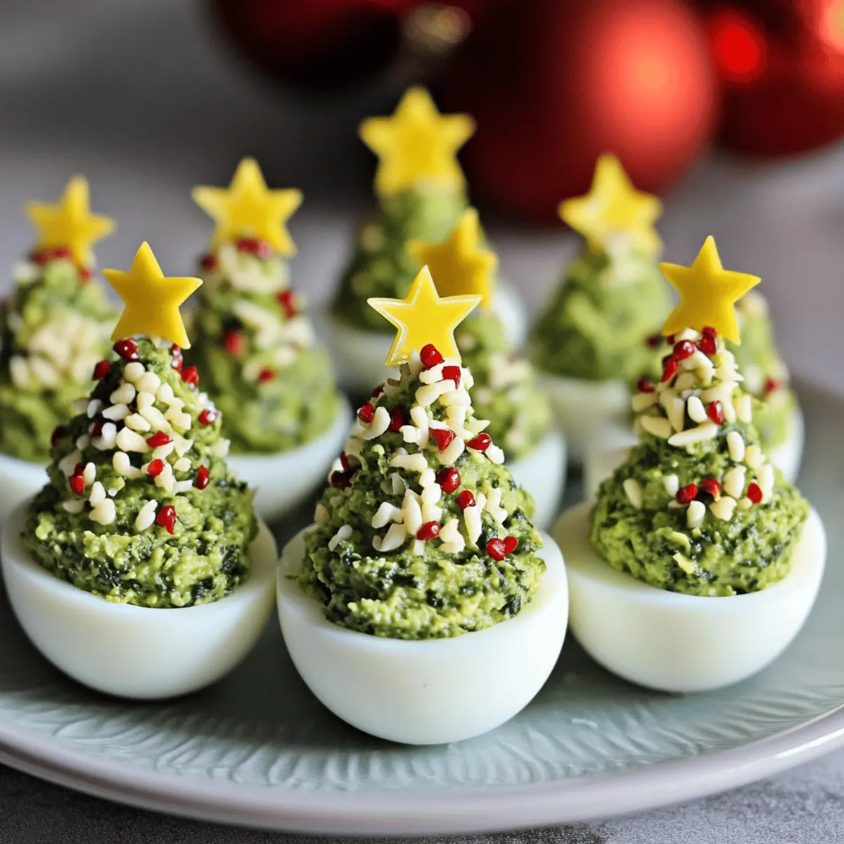 Deviled Egg Christmas Trees That Dazzle Your Holiday Table