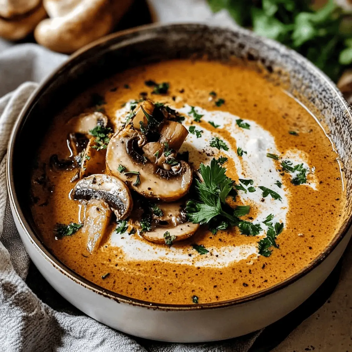Creamy Hungarian Mushroom Soup: Comfort in Every Spoonful