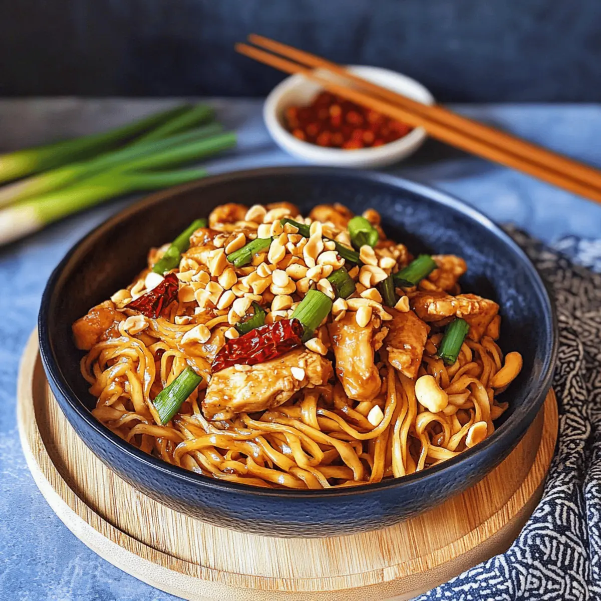 Savory Kung Pao Chicken Noodles Ready in Just 30 Minutes